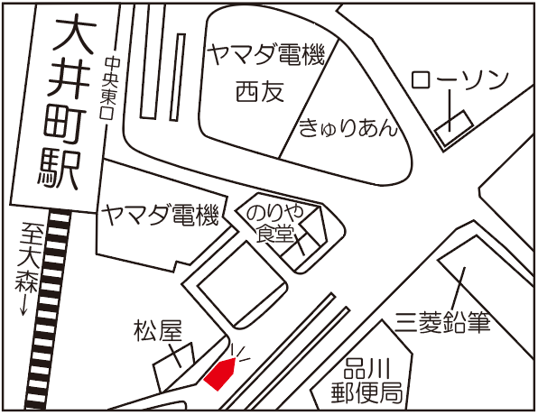 大井町駅周辺マップ